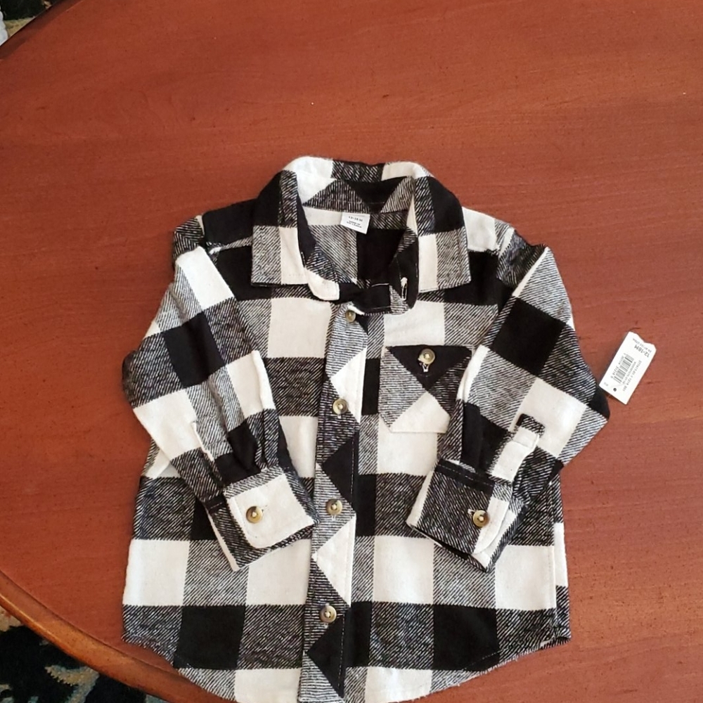 Toddler boys flannel